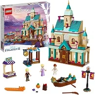 Disney Frozen II Arendelle Castle Village with Princess’ Anna and Elsa plus Kristoff Mini dolls, Princess’ Castle, Market and Rowing Boat, Cat and 2 Birds, Toy Set