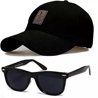 Stylish Sport Baseball Cap & Stylish Aviator Wayfarer Sunglass for Men's and Boy's