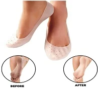 Skin And Cream Full Length Silicon Moisturizing Heel Socks, For Foot, Number Of Cups