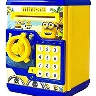 Money Safe ATM Kids Savings Bank With Electronic Lock With Password & Finger Print