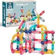 Magnetic Blocks Kids Games Toys Boy and Girl, Magnetic Sticks Building Toys for Kids